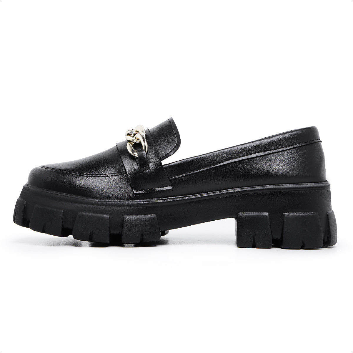 Sapato Mocassim Feminino Oxford Tratorado Preto - Rosária